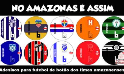 Adesivos para futebol de botão dos times amazonenses