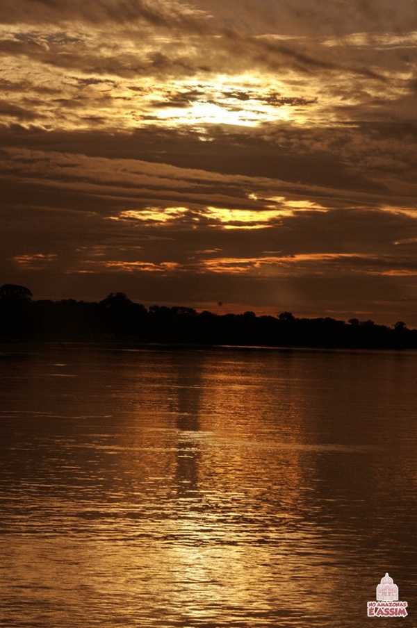 Pôr do Sol no Amazonas no Alto Solimões