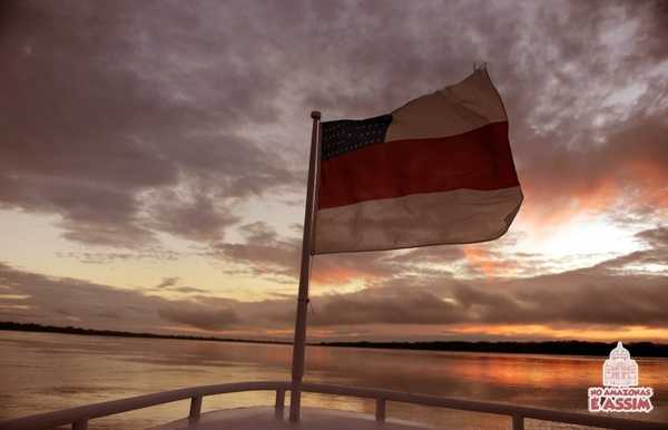 Pôr do Sol no Amazonas no Alto Solimões