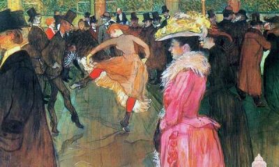 Artista : Henri de Toulouse-Lautrec (1864–1901) Título: At the Moulin Rouge, The Dance Data : 1890