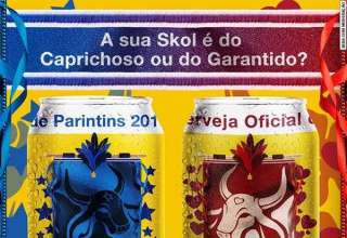 No ritmo do boi bumbá as marcas mudam de cores em Parintins – Latinha da Skol