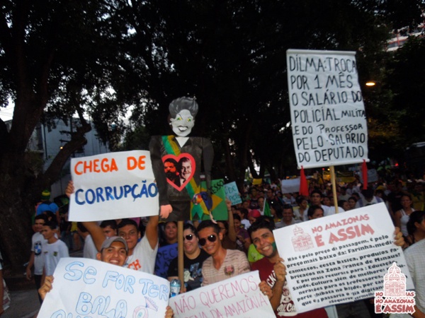 Itinerários e horários da manifestação desta quarta-feira em Manaus