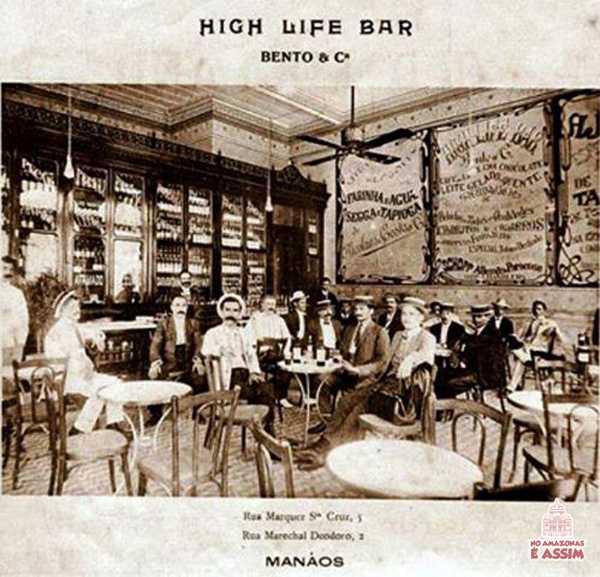 Interior do High Life Bar,Manaus,1900
