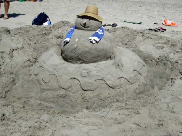 Boneco de Neve de Areia