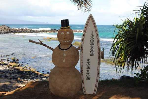 Boneco de Neve de Areia