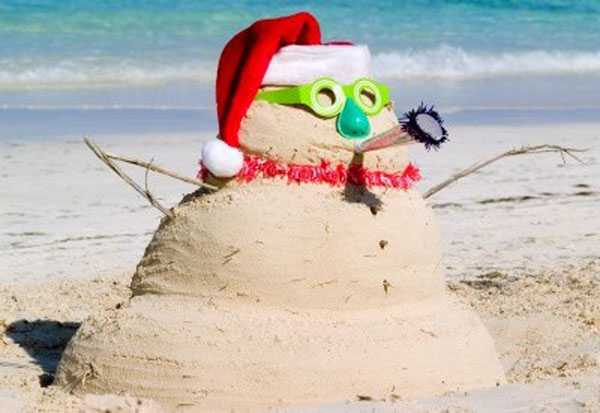 Boneco de Neve de Areia