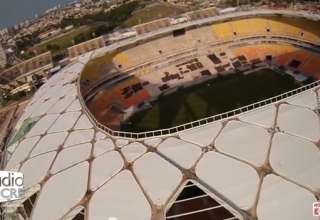 Imagens Aéreas com Drone na Construção da Arena da Amazônia