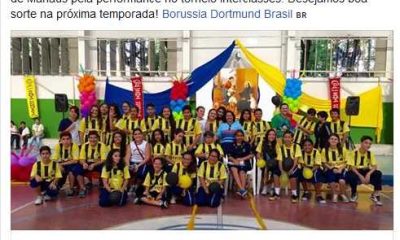 Borussia Dortmund parabeniza alunos do Colegio Santa Doroteia em Manaus