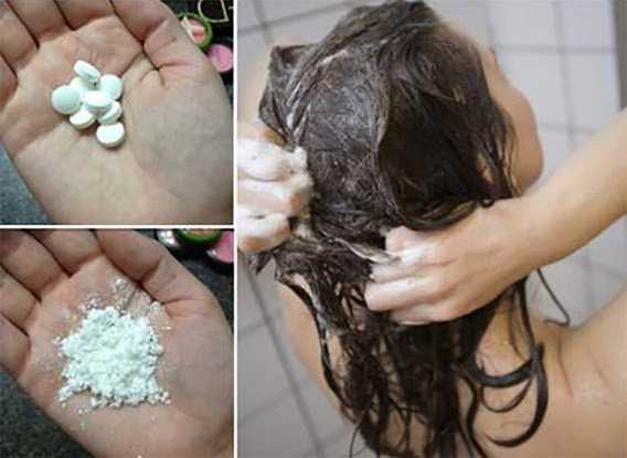 O que acontece se usar aspirina no cabelo
