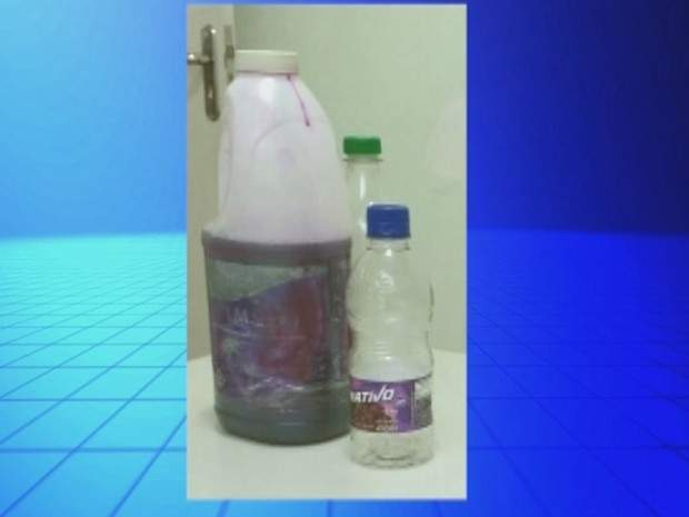 Produto foi confundido com suco de uva (Foto: Reprodução/TV TEM)