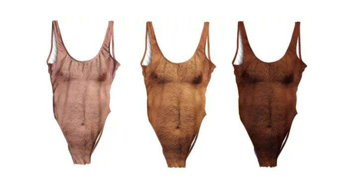 Grife lança maiô que imita tronco peludo de homem ao estilo "Tony Ramos"