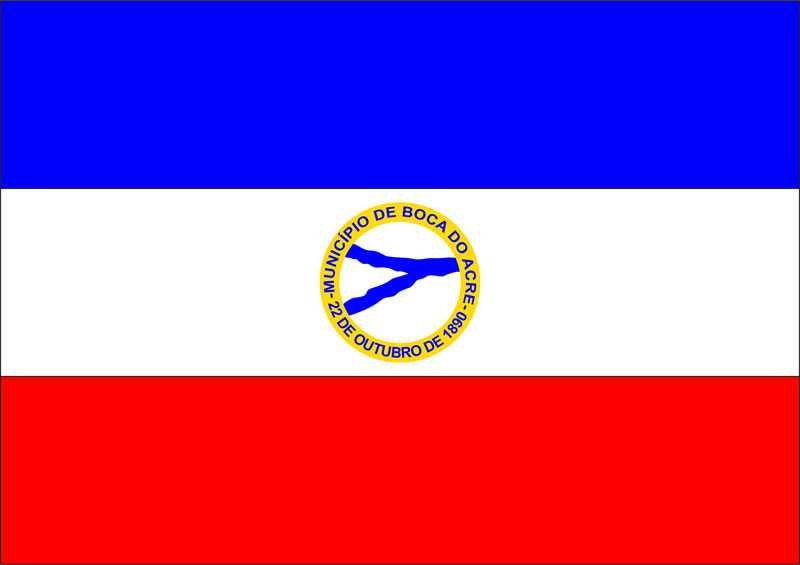 Bandeira oficial do município de Boca do Acre