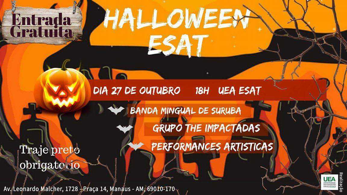 Halloween é temática de evento no campus da ESAT/UEA / Divulgação