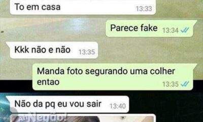 Garota Fake tenta 'passar a perna' no Whatsapp e vira piada com as fotos