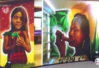 Telões do programa 'Encontro' da rede Globo homenageiam artista de Manaus