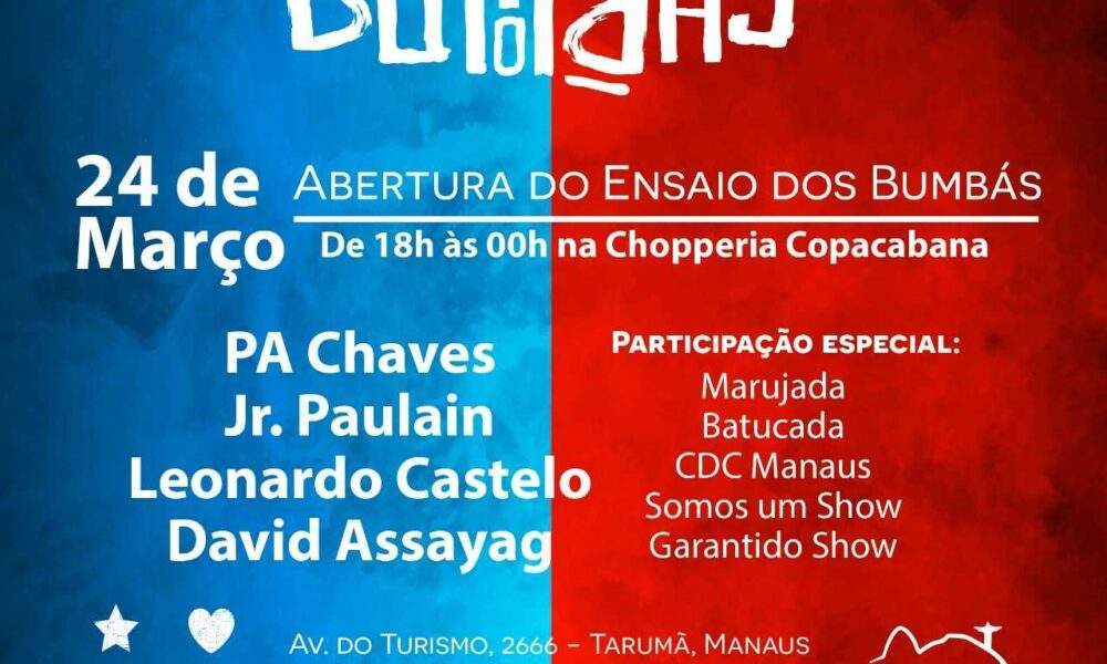 Ensaios dos bumbás 2018 iniciam neste sábado (24) na Copacabana Chopperia