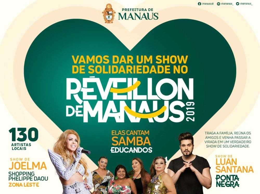 Conheça a Programação da Prefeitura de Manaus para o Réveillon 2018/2019