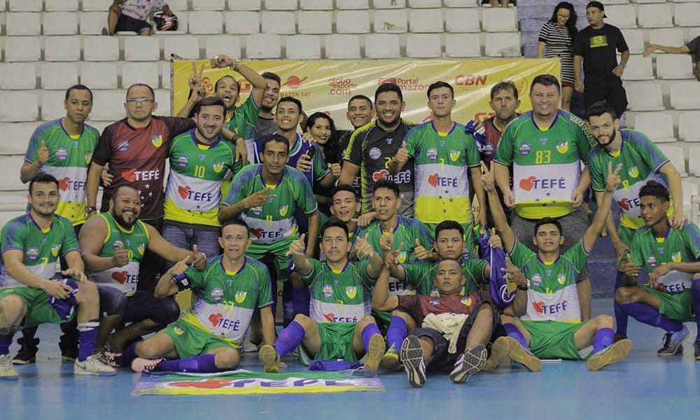 Estreia da seleção de Tefé na Copa Rede Amazônica Futsal 2019
