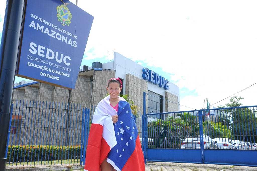 Kathellen Sabrina será representante da América Latina em premiação marcada para acontecer em Londres. / Foto: Cleudilon Passarinho/Seduc-AM