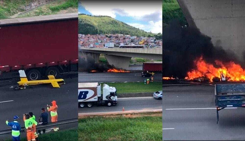 VÍDEO: Confira o momento que o helicóptero que matou o jornalista Ricardo Boechat pega fogo, em São Paulo