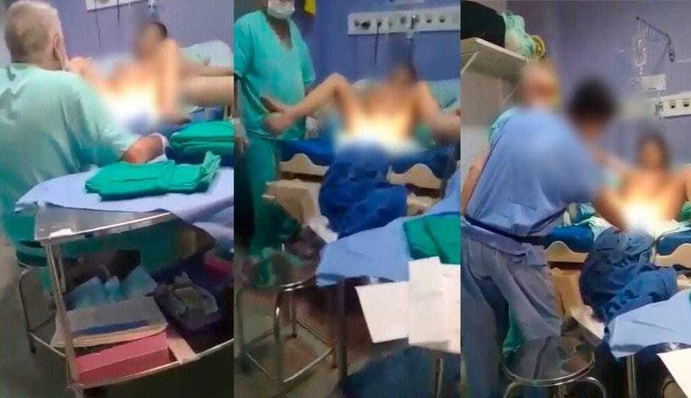 Vídeo mostra médico agredindo uma mulher grávida em maternidade, em Manaus
