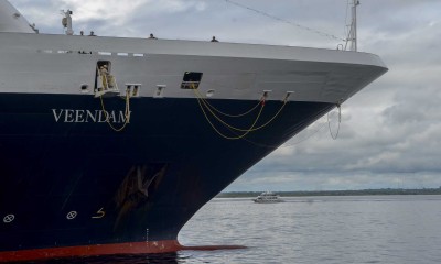 Navio M/S Veendam chega a Manaus nesta sexta-feira com 2 mil turistas a bordo