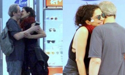 Letícia Sabatella da Globo foi flagrada dando um beijo na boca de Daniel Dantas