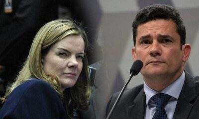 Gleisi Hoffmann tenta pegar Moro, mas ela que acaba sendo pega na volta do anzol