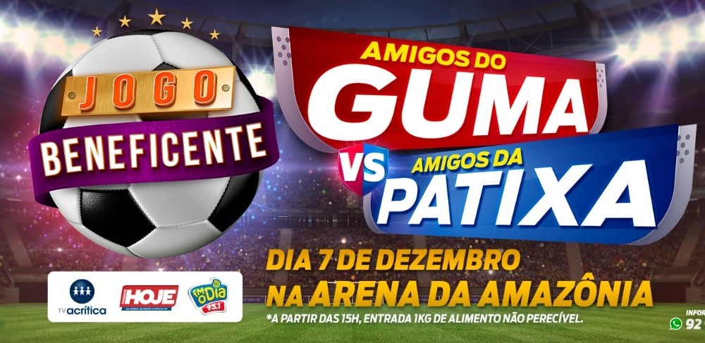 Convocação Jogo Beneficente Amigos da Patixa vs Amigos do Guma será neste sábado (30)