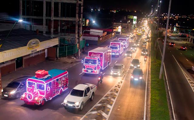 Caravana de Natal da Coca-Cola chega em Manaus em breve
