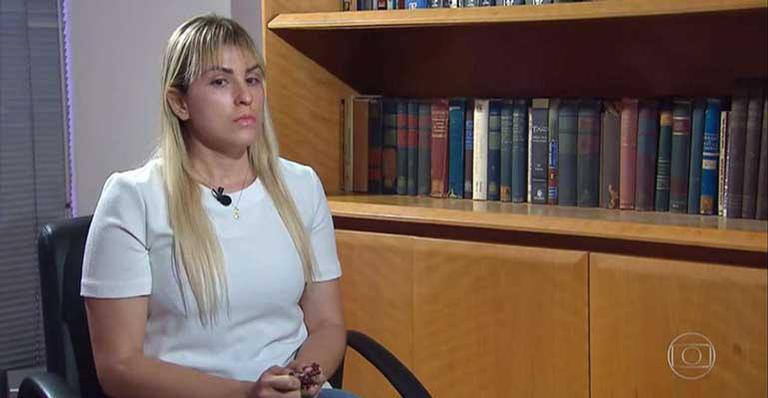 Sari Corte Real em entrevista ao Fantástico / Divulgação