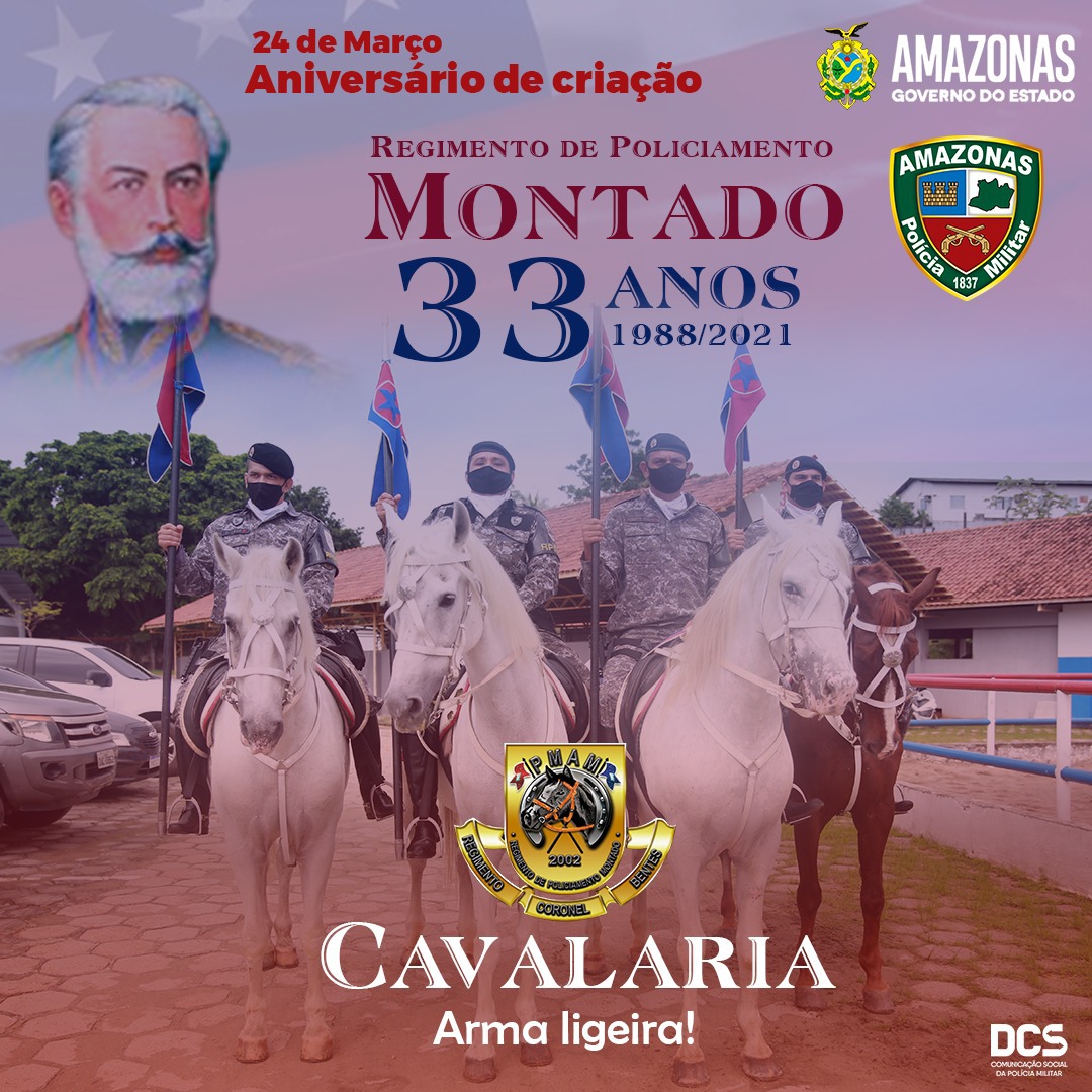 Cavalaria da Polícia Militar completa 33 anos de serviços prestados à população amazonense
