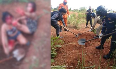 Vídeo mostra adolescentes obrigadas a cavar a própria cova em região de matagal!