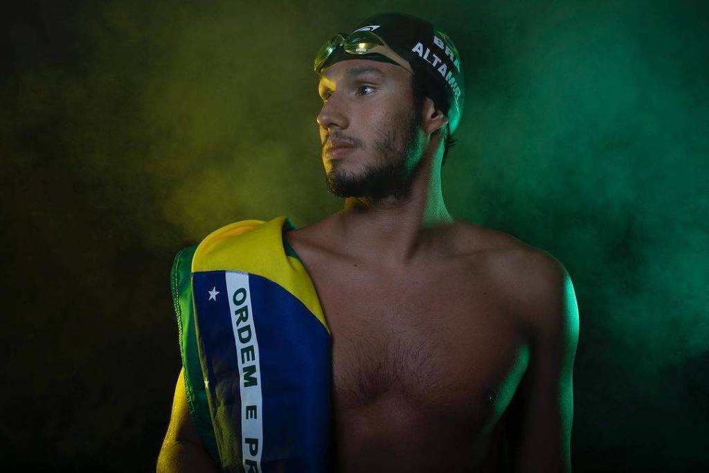 O nadador Luiz Altamir, da equipe brasileira no revezamento 4x200 metros livre, nasceu em Boa Vista, capital de Roraima / Foto : Reprodução Instagram/luizaltamir96