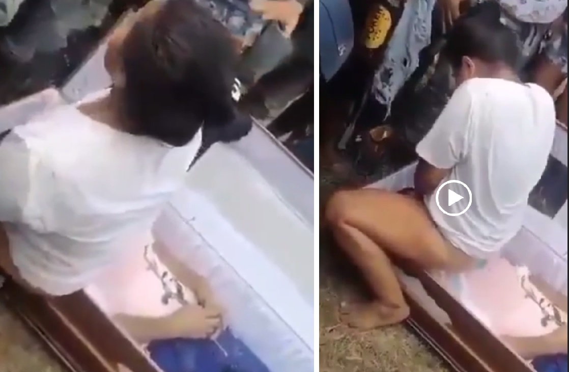 Video : Como último desejo, mulher passa prikito na cara do traficante morto