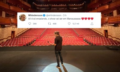 Whindersson Nunes anuncia "próximo e último show", fãs lamentam