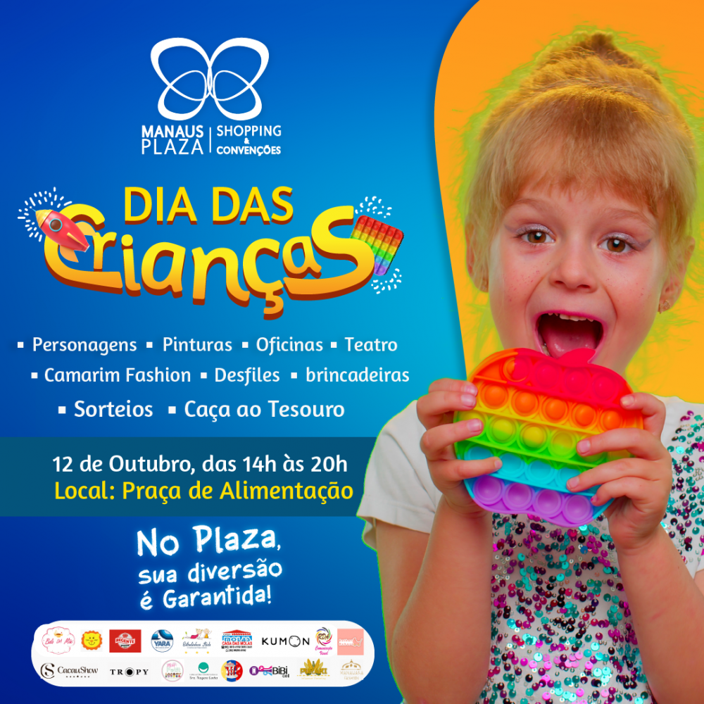 Dia das Crianças:  Manaus Plazza Shopping lança campanha com oficinas, atrações musicais e desfiles / Foto : Divulgação