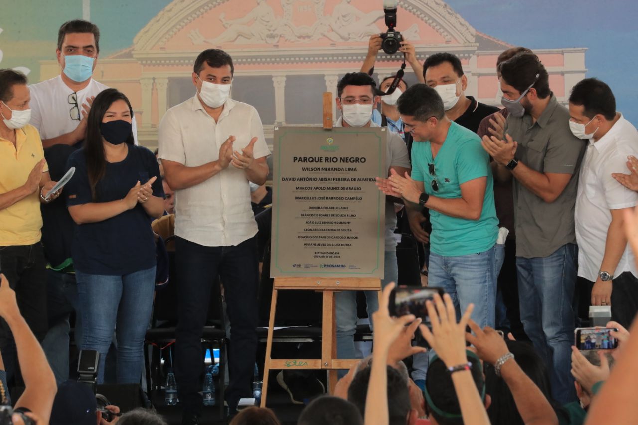 Wilson Lima reinaugura o Parque Rio Negro e entrega totalmente revitalizado como presente para Manaus