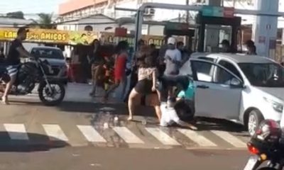 Vídeo de porradal em posto de combustível de Manaus viralizam na internet