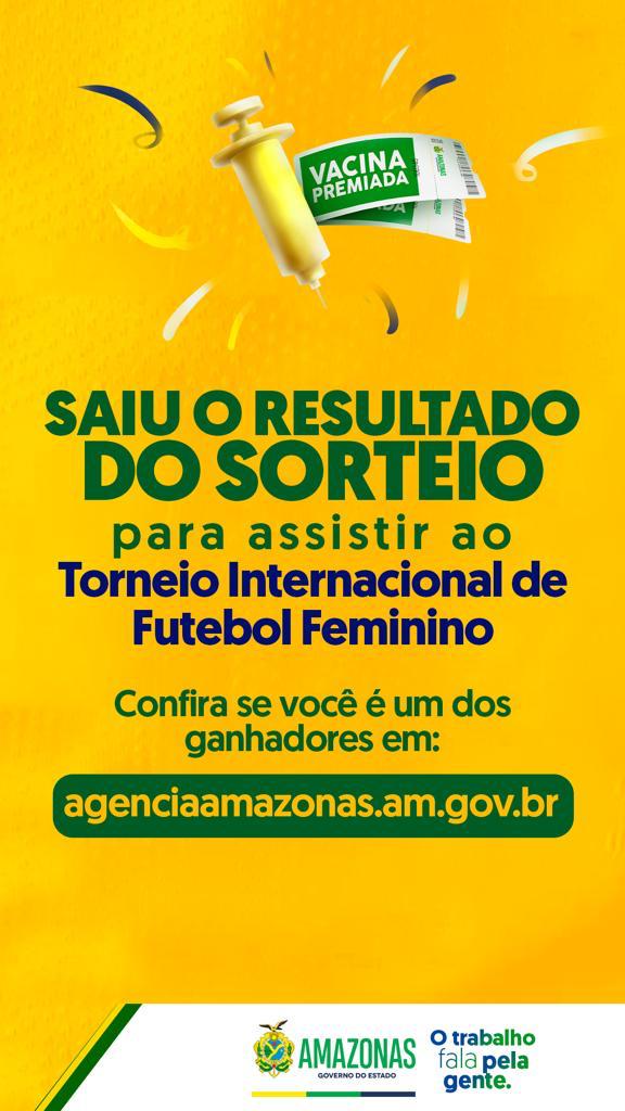Confira o resultado da Vacina Premiada para Torneio Internacional de Futebol Feminino