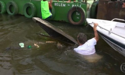 Vídeo: Luciano Huck afunda em canoa durante reportagem na Amazônia, "Eh Car@i".
