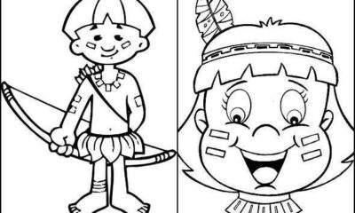 Atividades de Colorir para o "Dia do Índio"