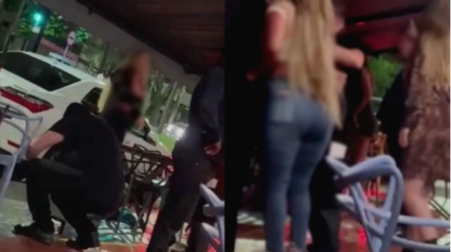 Vídeo : Ex-Mulher se encontra com amante em bar e o pau tora!