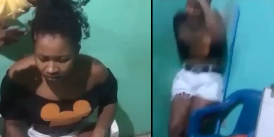 Vídeo : Princesinha da Boca toma porrada violenta após caguetar os manos da quebrada!