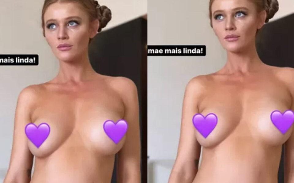 Pedro Scooby posta foto da Cintia Dicker fazendo topless