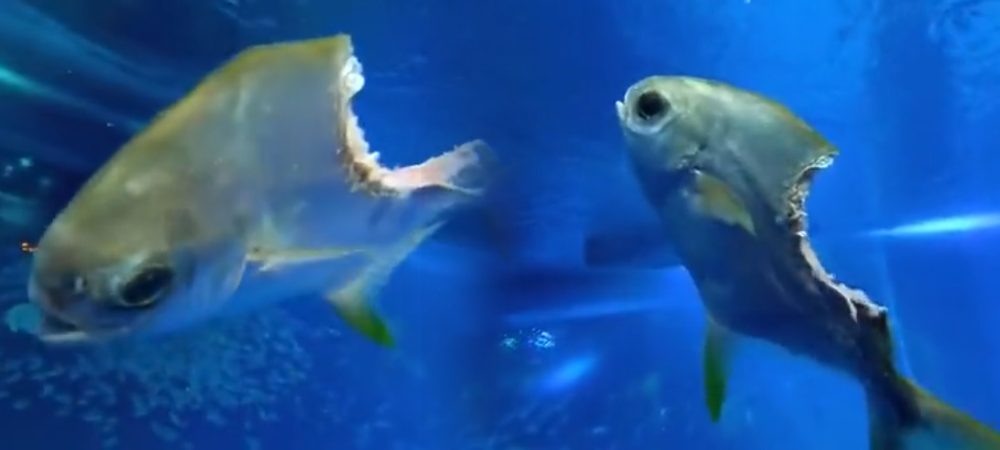 Vídeo : Peixe resiste a ataque mortal e se adapta com mutilação gigante!