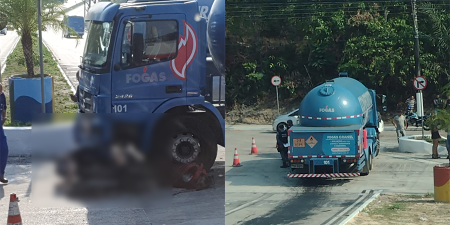 Vídeo +18: Militar morre em grave acidente com caminhão de gás no Distrito em Manaus