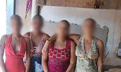 Prostitutas são punidas com cabelo raspado por membros de facção