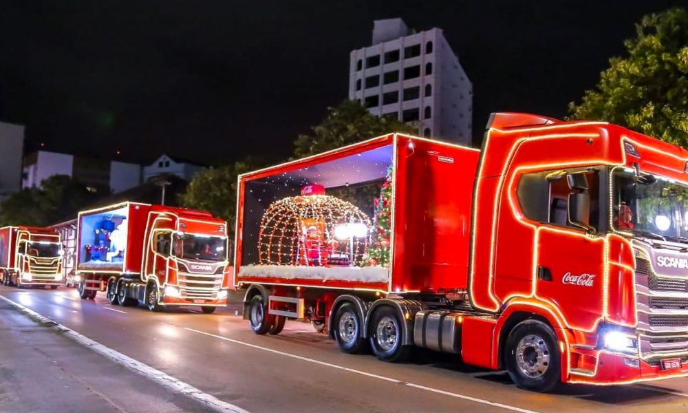 Manaus receberá sete dias de desfile da Caravana de Natal da Coca-Cola: confira datas e pontos de referência
