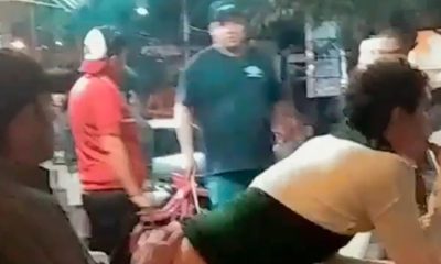 Vídeo : Casal troca carícias em bar e dono mete da galhada de goiabeira e expulsa salientes